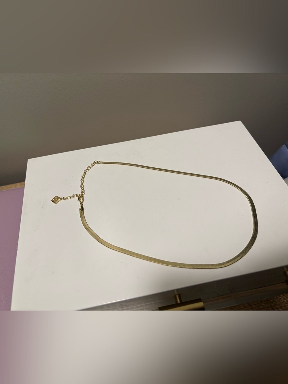 Kendra Scott Gold Herringbone Necklace